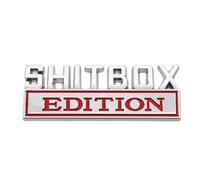 Shitbox Pegatinas para autos - 3D - Diseño de caja de de coche | Decoraciones novedosas, calcomanías creativas autoadhesivas decorativas divertidas para vehículos de automóviles
