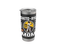 Shito Ryu Karate Mom: fuerza y amor en un diseño elegante Vaso térmico de acero inoxidable de doble pared