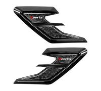 SHITONGSHANGMAO Decoración Guardabarros Lateral para Nissan Qashqai J12 e-Power 2022-2024 2025, Trim de Salida de Aire con Protección Ampliada contra Impactos, TPU Carbono, 27.5x14.5cm,Black