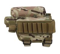SHITOOMFE Clutstock de Rifle, Almohadilla de mejilla de Rifle, tortura de Caza de Caza con 7 Conchas de Soporte para Soporte de Carteras al Porta