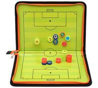 SHITOOMFE Junta de fútbol, Tablero de Entrenamiento de fútbol, Plegable con 26 Piezas de ajedrez magnéticas, Marcador de borrado en seco, Borrador, Equipo de Entrenamiento de portátil