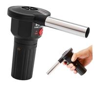 SHITOOMFE Soplador de aire, soplador de incendio para barbacoa, aire portátil que funcionó con baterías, herramientas prácticas para picnic, acampar, iluminación de barbacoa de carbón al libre