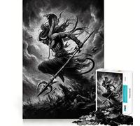 Shiva, Dios hindú, Rompecabezas de 1000 Piezas para Adolescentes, Juguete para estimular la lógica, Juego Relajante, Arte de Borde Premium, Coleccionable 38x26cm