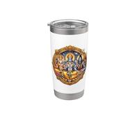 Shiva Dios hindú Trimurti Vishnu Brahma Vaso térmico de acero inoxidable de doble pared