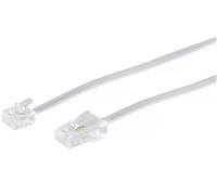 SHIVERPEAKS®-Basic-S-Modular-ISDN-Anschlusskabel Western-Stecker 8/4 auf Western-Stecker 6/4, weiß, 3,0m Marca