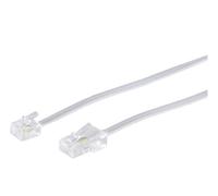 SHIVERPEAKS®-Basic-S-Modular-ISDN-Anschlusskabel Western-Stecker 8/4 auf Western-Stecker 6/4, weiß, 6,0m Marca