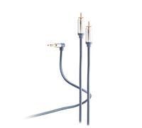 Shiverpeaks - Cable jack (3,5 mm, ángulo flexible a 2 RCA, 5 m)