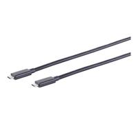 SHIVERPEAKS S/Conn Maximum connectivity USB-C Verbindungskabel-USB Kabel Typ-C Stecker auf Typ C Stecker, 4,0 Gen 3x2, Schwarz, 0,25m (13-65005) Marca