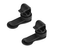Shiwaki 2PCS Clips de Tubo de Agua Abrazadera de Manguera de vejiga de Agua Universal Abrazadera de Paquete de hidratación Desmontable Abrazadera de Manguera magnética - Negro