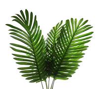 Shiwaki 5 unids Plantas Artificiales Hojas Decoraciones Falsas Grandes Palmeras Tropicales imitación helechos Plantas para el hogar Cocina Fiesta arreglo de Flores Decoraciones de Boda