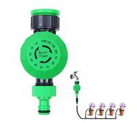 Shiwaki Temporizador de Agua mecánico para grifo, controlador de riego automático para jardín en dos horas