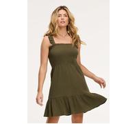 Shiwi Bora-bora Dress Mousseline Waffle Forest Green Talla: XL | Mini Vestidos Outlet | Mujer | Verde