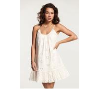 Shiwi Ibiza Dress Broderie Anglaise Jet Stream White Talla: L | Mini Vestidos Outlet | Mujer | Blanco