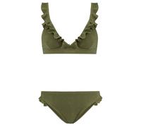 Shiwi Ladies Bobby Bikini Set Sicily Glitter Palmtree Green Talla: 34 | Bikinis Outlet | Mujer | Verde