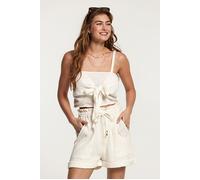Shiwi Ladies Bonaire Top Mousseline Waffle Jet Stream White Talla: L | Camisetas de tirantes Outlet | Mujer | Blanco