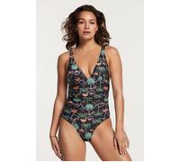 Shiwi Ladies Lara Swimsuit Jaipur Palm Black Talla: 34 | Bañadores Outlet | Mujer | Negro