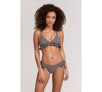 Shiwi Ladies Romy Ruffle Bikini Set Check Structure Black Talla: 34 | Bikinis Outlet | Mujer | Negro