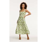 Shiwi Ladies Seychelles Dress Botanic Flower Green Botanic Flower Talla: L | Vestidos midi Outlet | Mujer | Verde