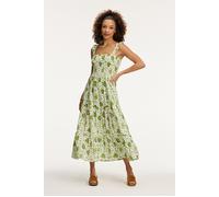 Shiwi Ladies Seychelles Dress Botanic Flower Green Botanic Flower Talla: S | Vestidos Midi Outlet | Mujer | Verde