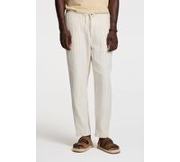 Shiwi Lenny Linen Trousers Yarn Dye Stripes Beige Sand Stripes Talla: L | Pantalones Outlet | Hombre | Blanco