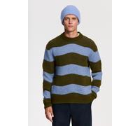 Shiwi Pike Relaxed Fit Wave Pullover Green Blue Wave Talla: M | Jerséis Outlet | Hombre | Azul