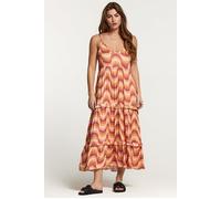 Shiwi Sicily Dress Groovy Wave Frozen Choco Brown Talla: S | Vestidos Midi Outlet | Mujer | Marrón