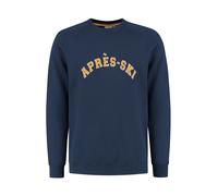 Shiwi Sudadera 'Aapres Ski' navy / amarillo / blanco M navy / amarillo / blanco