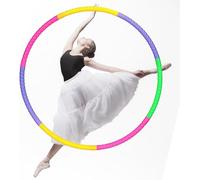 Shixiaodan Aro de hula-hoop ajustable, aro de plástico desmontable de 7 secciones, adecuado para fitness y entretenimiento. Tamaño ajustable, fácil de montar, duradero y adecuado para uso en