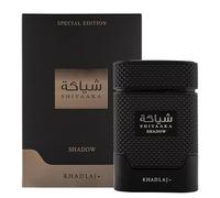 Shiyaaka Shadow Special Edition de Khadlaj EDP para hombre, perfume de lujo con pimienta rosa, madera de cedro y notas de almizcle.