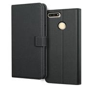 SHIYENA Funda Compatible con Honor 7A / Huawei Y6 Prime 2018, Cuero PU Soporte Plegable Ranura para Tarjeta Cierre Magnético Funda con Tapa Libro Case Cover