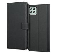 SHIYENA Funda Compatible con Samsung Galaxy A22 5G, Cuero PU Soporte Plegable Ranura para Tarjeta Cierre Magnético Funda con Tapa Libro Case Cover