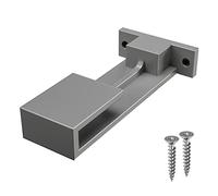 SHJ - Soporte Central para prolongar la barra rectangular de Perchero. (Soporte Central, Gris Metal)