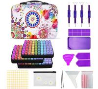 SHJOEE 240 Ranuras Diamond Painting Kit Contenedores de Almacenamiento de Pintura de Diamante Completo 5D Caja de Bordado de Diamantes Diamond Painting Accesorio para Diamantes,Joyas,Manicura de Uñas