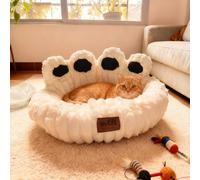 SHJOEE Cama para Perros y Gatos CóModo Y CáLida Felpa Camas para Mascotas Cesta de Perros Relajante y Lavable Cesto de Felpa para Gato Sofá para Perros y Gatos Pequeños/Medianos Antideslizante