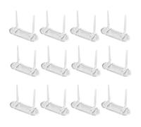 shjxi Acrylic Display Stand Set, 12 Piece Top Load Card Holder Rack System, Clear Sports Collection Frame Kit for Baseball Football Trading Cards Coin Postcards Collectible Showcase Organizer