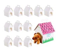 shjxi Cajas de Regalo - 12 Piezas de papel con forma de casa - Divertidos