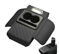 shjxi Center Console Cover, Car Armrest Organizer, Cup and Phone Holder, Multifunctional Cushion Protector, Interior Accessory for Armrest Box, Driving Comfort, Daily Use, Travel