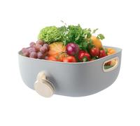 shjxi Colador Escurridor | Gran Capacidad Con Asas y Agujeros Laterales | Colador y de Frutas y Verduras | Para Alimentos Ensalada Bayas Limpieza Cocinar Cocina Hogar Comedor Apartamento Camping