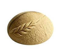 shjxi Desktop Card Caddy, Bakery Receipt Display, Wheat Grain Holder, Artisan Loaf Figurine Polymer Sculpt for Desk Organizer Phone Dock Baking Store Counter Home Interior Accent Stand Set, 9x9x6cm