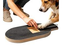 shjxi Dog Scratch Board, Wooden Scratcher Toy, Nail Filing Pad Built in Treat Box, for Pet Play Boredom Home Enrichment Carpet Brain Cognitive Floor Training Use 16.93x9.84x1.18 inches