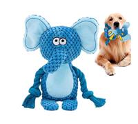 shjxi Dog Squeaky Toy, Cartoon Rope Doll for Puppies, Interactive Chewing Toy, Fun Fox, Elephant, and Frog Designs, Durable Pet Plaything for Chewers and Active Dogs