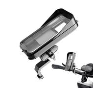 shjxi Electric Scooter Phone Holder - Waterproof Handlebar Mount for GPS Navigation, Handsfree Calling with 360° Rotation, Cycling Phone Bracket for Bike, Motorcycle, Travel, Black