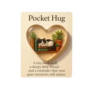 shjxi Emotional Hug Card | Calming Heartwarming Companion | Pocket 3D Heart Hug with Card | for Teens Boys Girls Students Adults Friends Him Her Birthday Christmas Easter