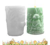 shjxi Forma de vela - Cilindro 3D Epoxi Fundición Decorativa,Molde de Jabón de Silicona,Adecuado para Cena Hogar Vacaciones Mesa Sala Y Boda