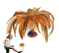 shjxi Kick Shuttlecock Game, Chinese Foot Sports Toy, Outdoor Fitness Activity, Educational Movement for Kids and Adults, Coordination Training, Fun Backyard Play 7.48 Inches