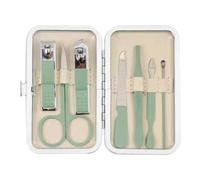 shjxi Kit de manicura y,Kit de manicura para mujer | Juego de portátil de 7 piezas, cortaúñas de acero inoxidable - de cortaúñas, kit de limpieza de uñas, herramientas de para