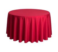 shjxi Large Round Tablecloth, 63-Inch Solid Color Table, Buffet Tabletop Decoration, Restaurant Banquet Cover For Reception, Banquet, Buffet, 62.99 Inches, Multi-Color