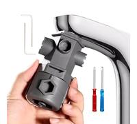 shjxi Llave aireadora para grifo de fregadero, llave 16 en 1, llave aireadora de fregadero, llave aireadora de boquilla, llave roscada, llave de extracción multiusos, llave aireadora de boquilla para