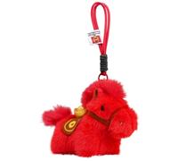 shjxi Llavero de Caballo de Peluche,Animal de Peluche Chino en Color Rojo Pequeño y Suave,Llavero Suave De Caballito De Felpa para Niños | para Año Nuevo, Familia, Amigos, Niños, Niñas, Mujeres Y