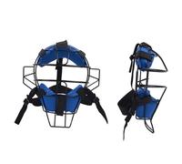 shjxi Máscara de béisbol para adultos, arnés ajustable, ligera, cómoda, tradicional, de acero hueco, protector de árbitro de sóftbol que no obstruye la vista